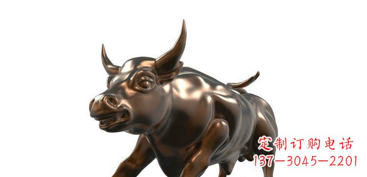 泰州玻璃钢仿铜牛公园动物雕塑_1