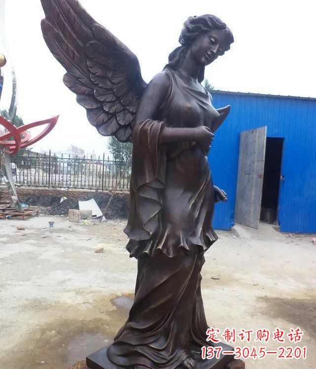泰州玻璃钢仿铜欧式女人雕塑