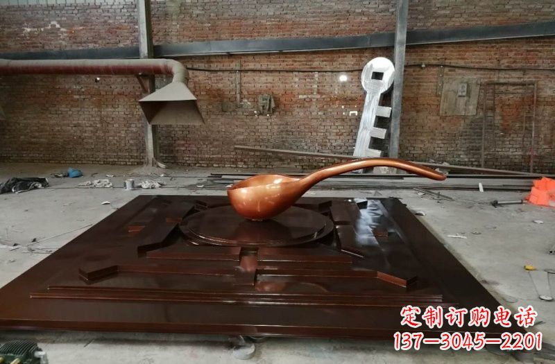 泰州玻璃钢仿铜司南雕塑精美装点城市的灵魂