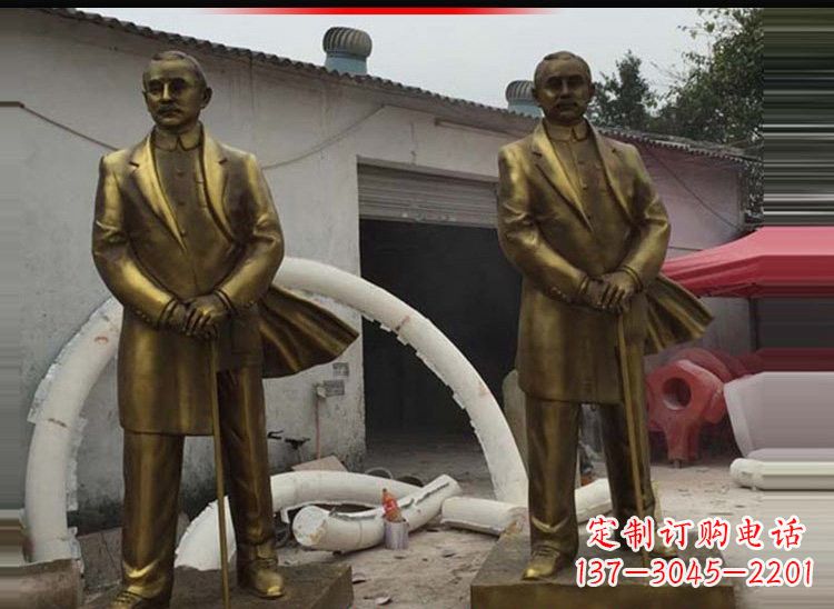 泰州玻璃钢仿铜孙中山雕塑
