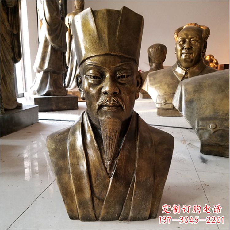 泰州玻璃钢苏轼头像雕塑
