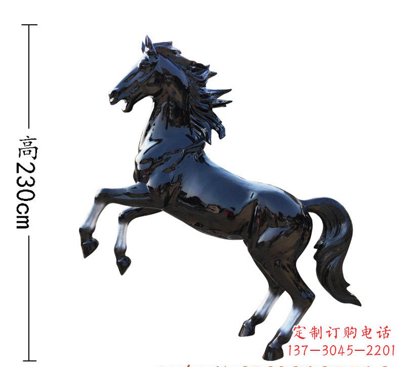 泰州玻璃钢马雕塑精美外形、经久耐用