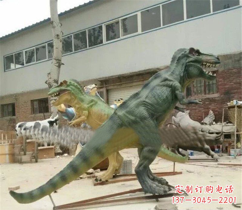泰州玻璃钢制作的恐龙雕塑