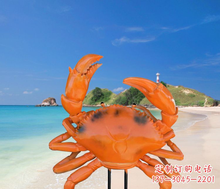 泰州玻璃钢螃蟹雕塑