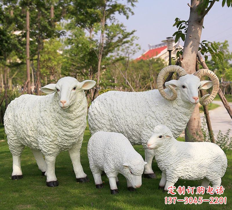 泰州玻璃钢山羊雕塑仿真艺术的精彩之作