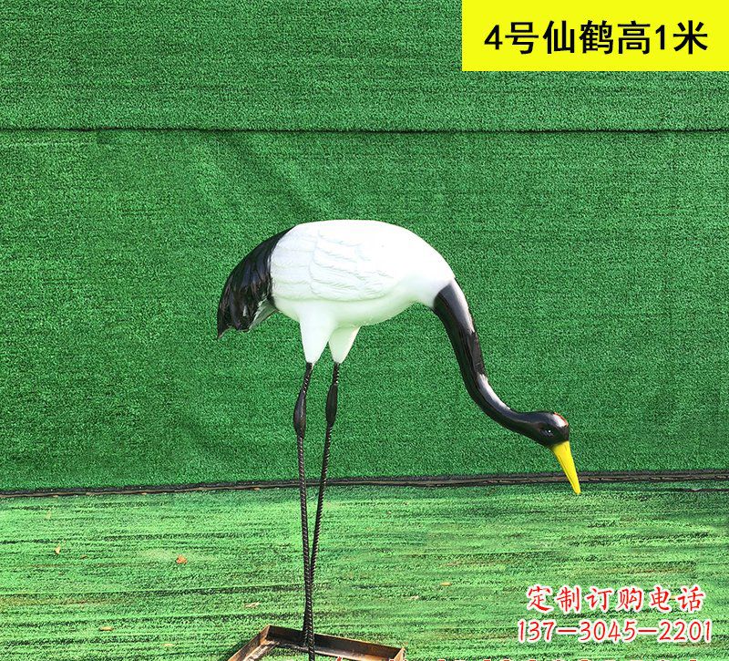 泰州仙鹤玻璃钢雕塑