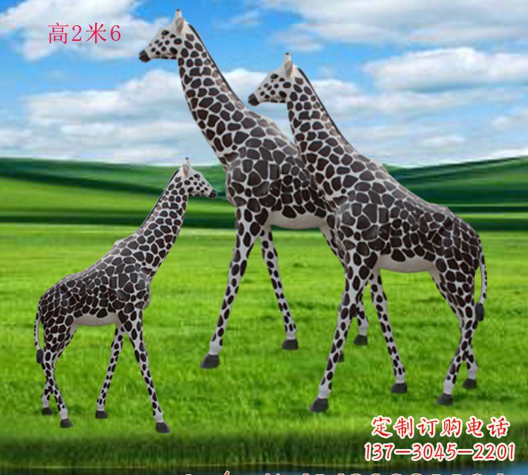 泰州玻璃钢材质长颈鹿雕塑