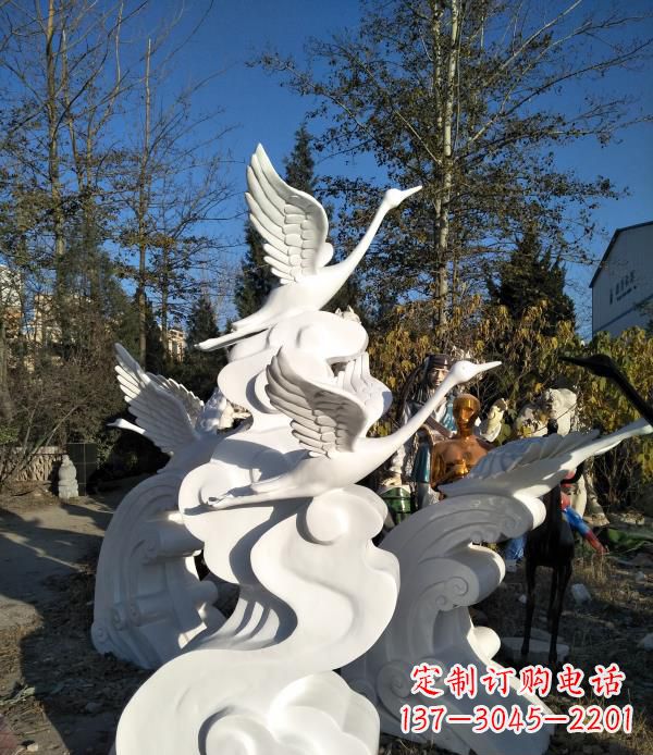 泰州玻璃钢天鹅雕塑