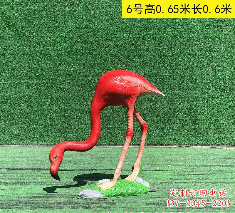 泰州精美玻璃钢火烈鸟雕塑