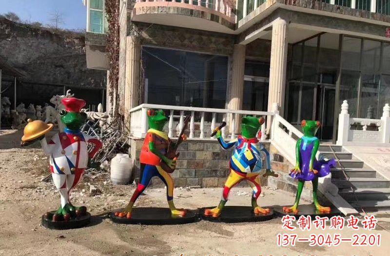 泰州玻璃钢制青蛙雕塑