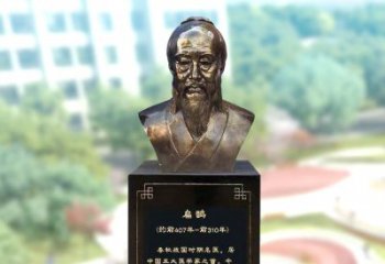 泰州玻璃钢扁鹊著名医生半身像雕塑