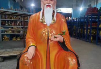 泰州玻璃钢彩绘佛像钟雕塑——精美宗教艺术装饰