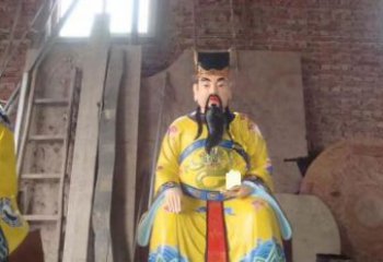 泰州玻璃钢彩绘文财神寺庙神像雕塑