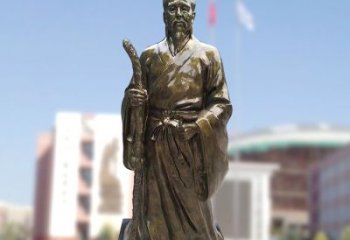 泰州玻璃钢仿铜扁鹊雕塑