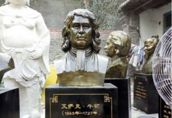 泰州玻璃钢仿铜雕塑——纪念伟大的牛顿