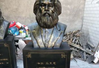 泰州玻璃钢铸就的马克思雕塑