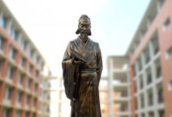 泰州祖冲之雕像——传承校园历史的象征