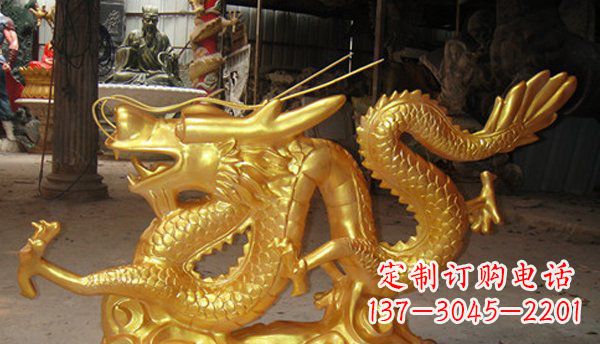 泰州玻璃钢龙仿铜动物雕塑艺术与美的完美结合