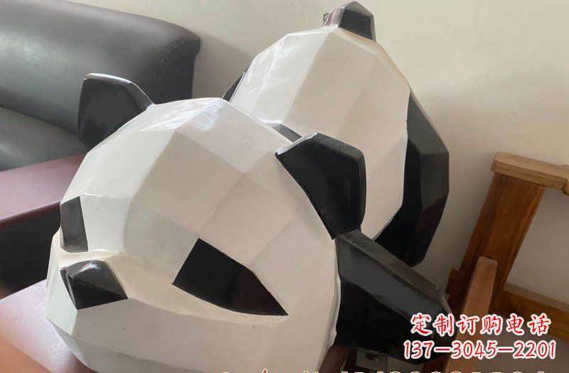 泰州玻璃钢熊猫雕塑