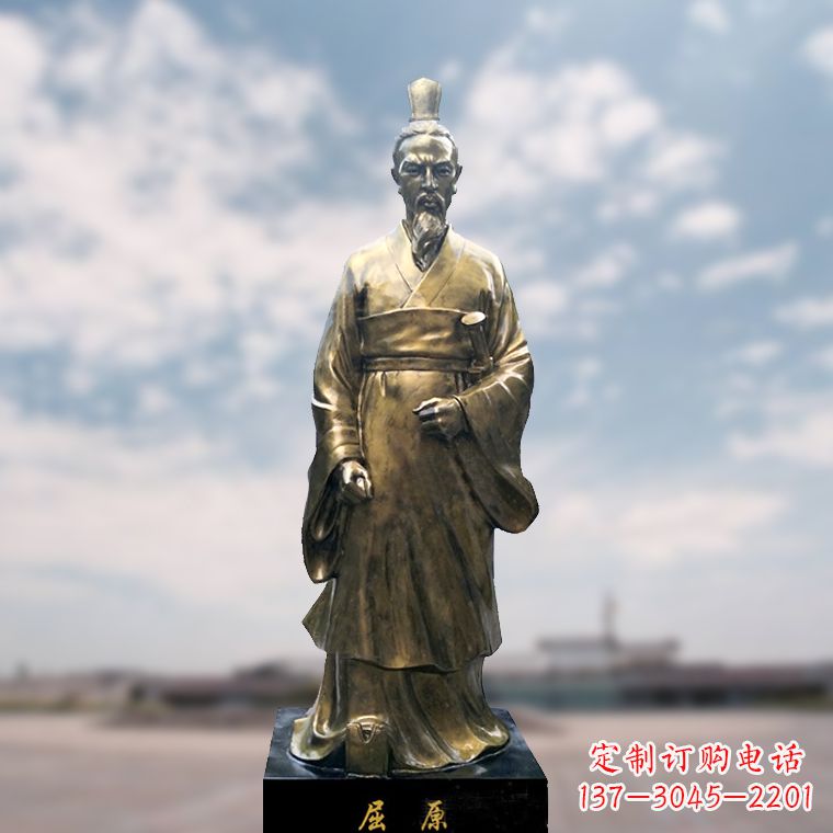 泰州玻璃钢制屈原雕塑