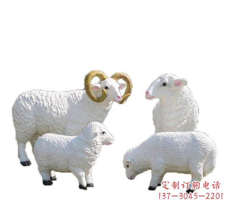 泰州玻璃钢山羊雕塑——传承藏区特色文化