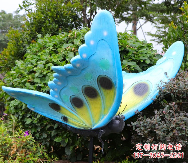 泰州玻璃钢树脂仿真蝴蝶雕塑