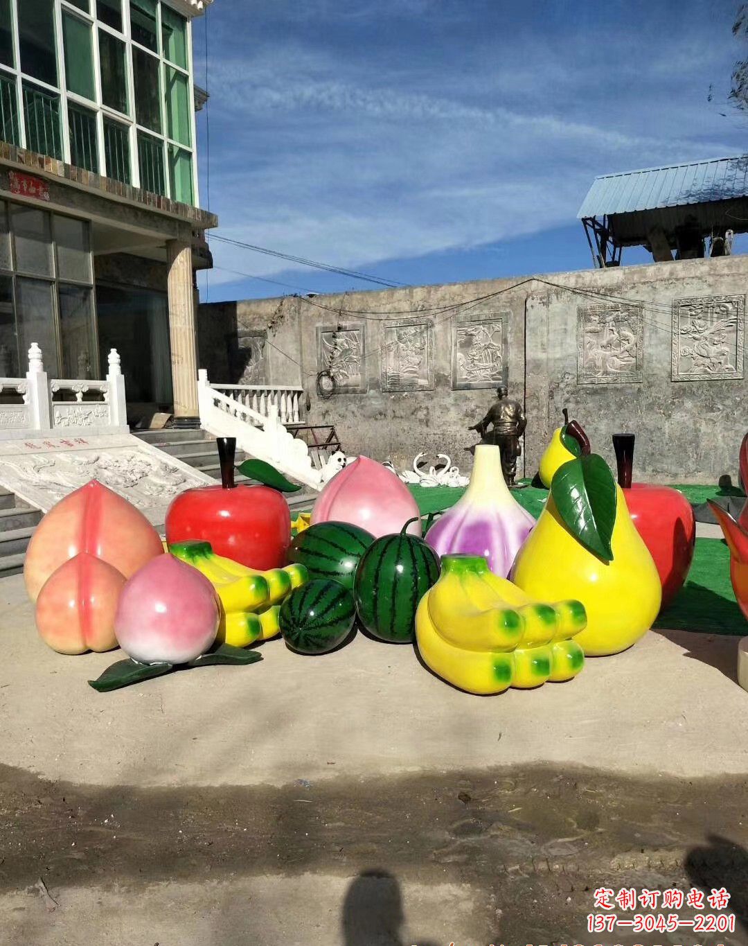 泰州玻璃钢水果雕塑一种别致的艺术