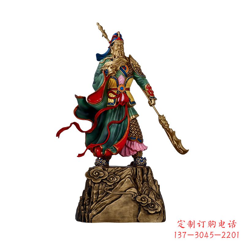 泰州玻璃钢制关羽雕塑