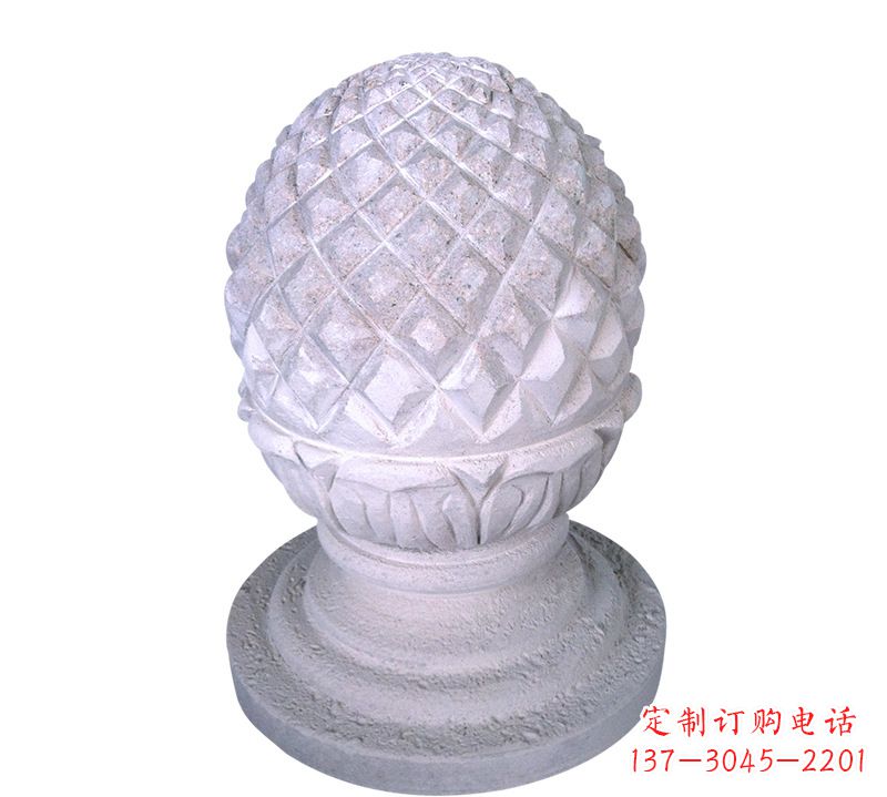 泰州菠萝雕塑艺术性的挡车路障