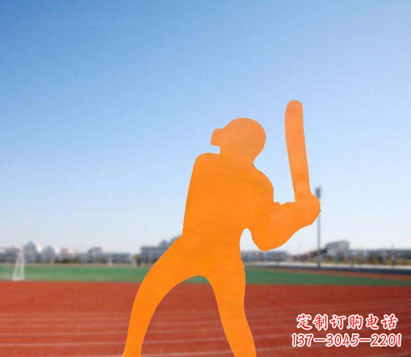泰州不锈钢棒球雕塑精美的艺术品