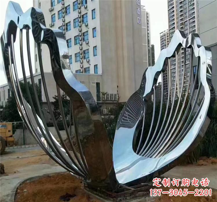 泰州不锈钢贝壳雕塑艺术与自然的完美结合