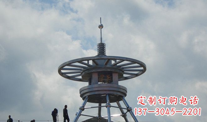 泰州不锈钢避雷针雕塑——安全守护者