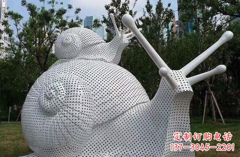 泰州不锈钢蜗牛雕塑把自然美搬进家居