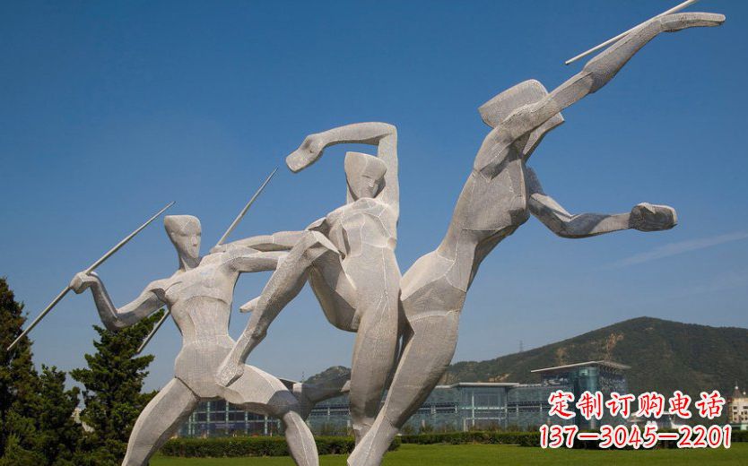 泰州不锈钢标枪运动雕塑