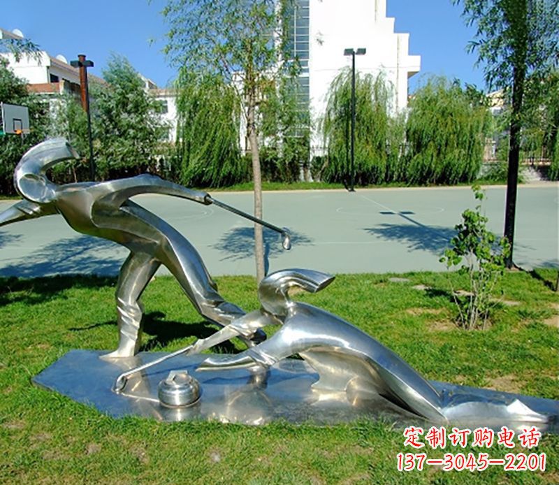 泰州不锈钢冰壶雕塑艺术与实用的完美结合