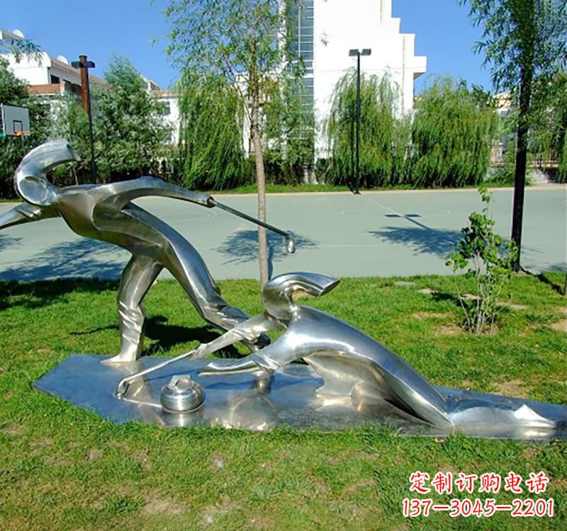 泰州不锈钢冰壶雕塑——一种艺术形式