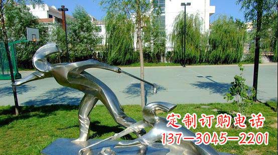 泰州不锈钢冰壶雕塑艺术与运动的完美结合