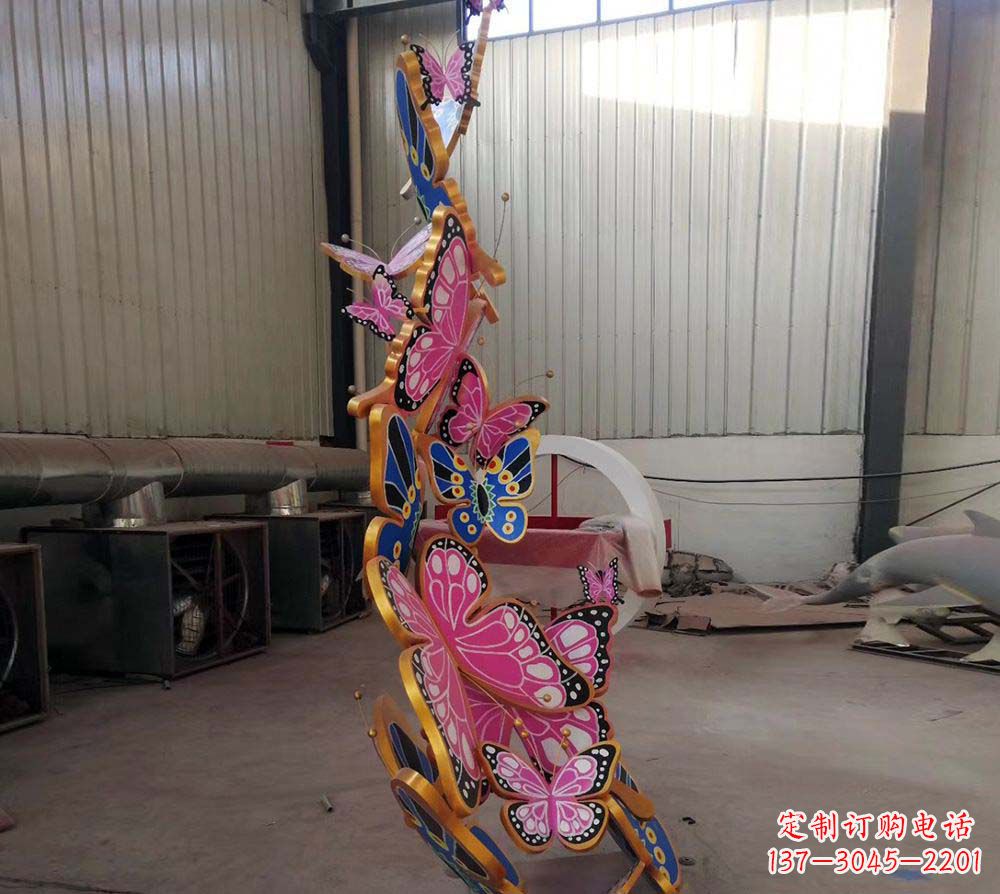 泰州精致绚丽的不锈钢蝴蝶雕塑