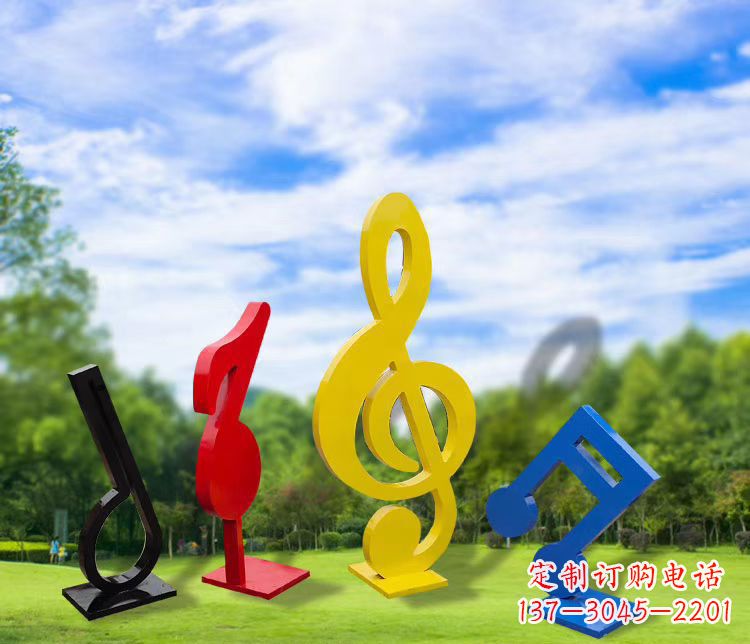 泰州精美的不锈钢音符雕塑