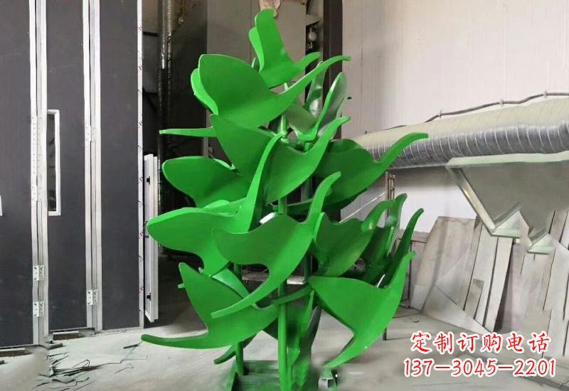 泰州优雅美观的不锈钢彩色大雁雕塑