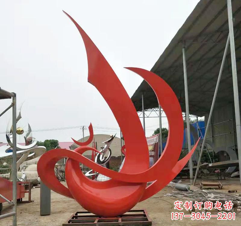 泰州不锈钢彩色凤凰雕塑传承东方美学