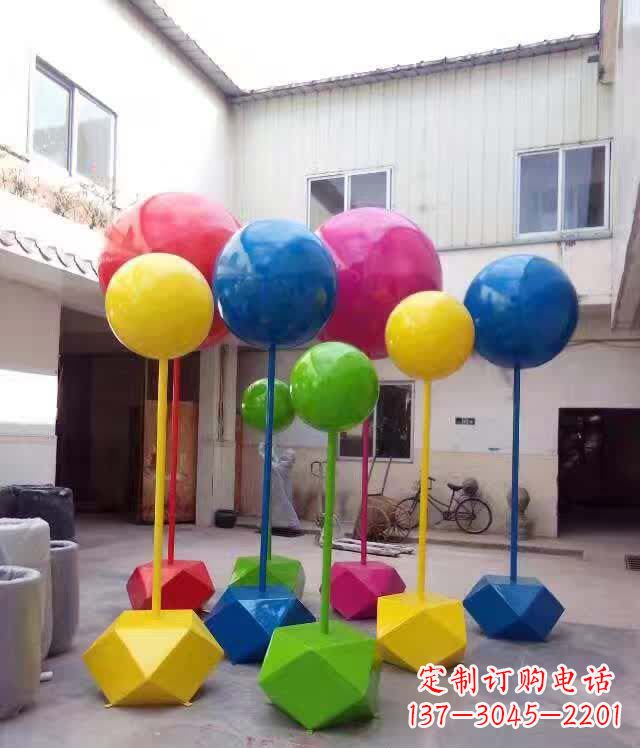 泰州不锈钢彩色气球雕塑艺术的绚丽缤纷