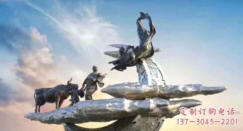 泰州不锈钢嫦娥奔月雕塑