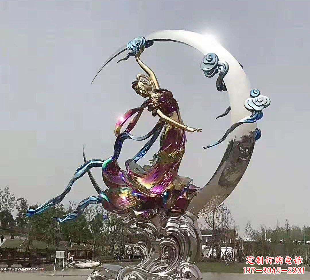 泰州不锈钢嫦娥奔月雕塑