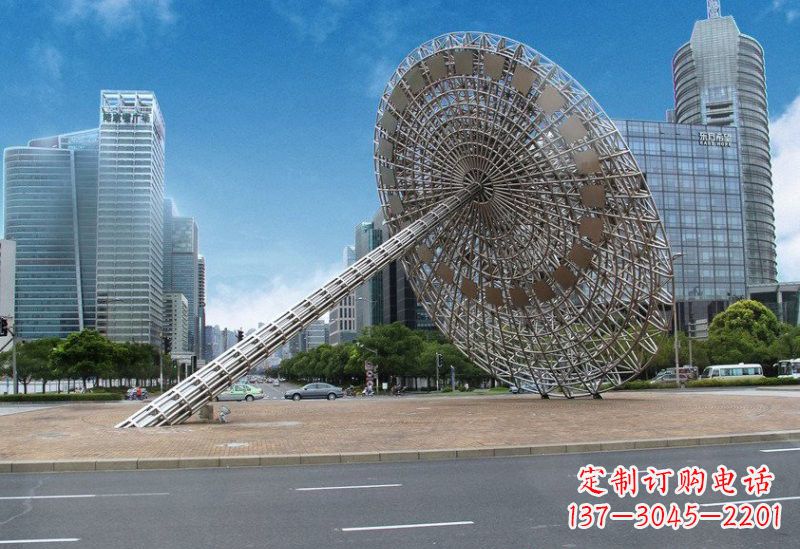 泰州不锈钢城市日晷雕塑——缔造城市新景观