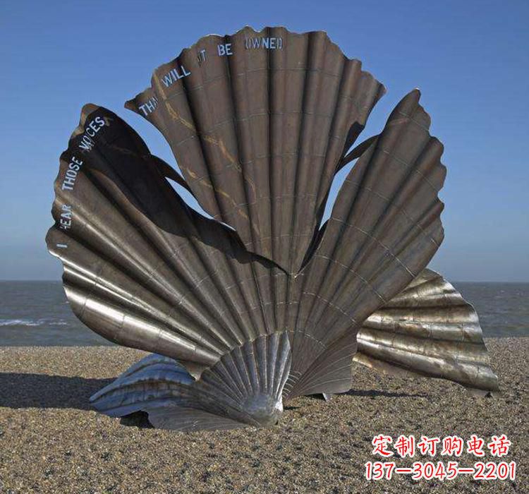泰州不锈钢城市的扇贝雕塑——一座海洋文化的象征