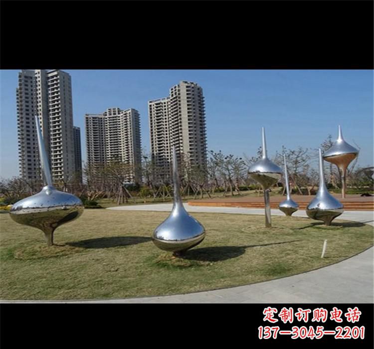 泰州不锈钢城市水滴雕塑唤醒城市的灵魂