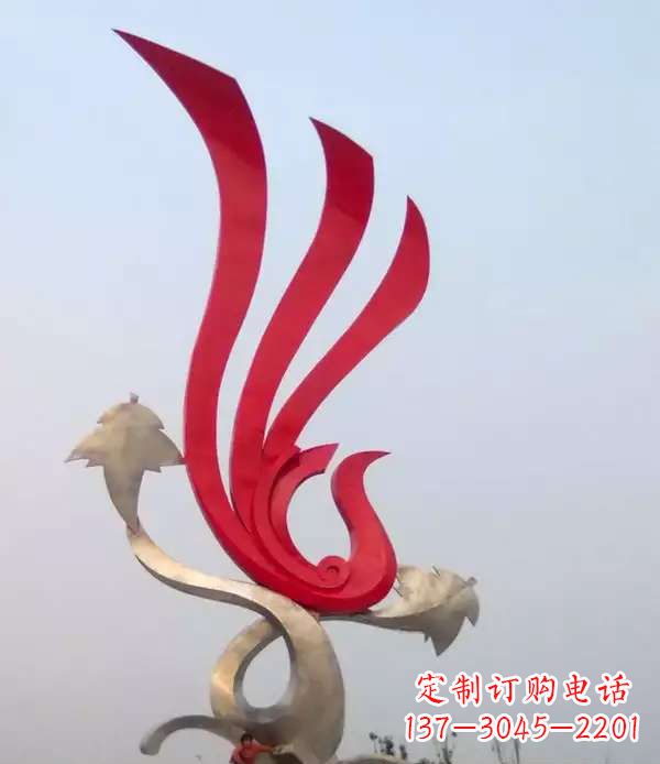 泰州不锈钢城市铁艺凤凰雕塑
