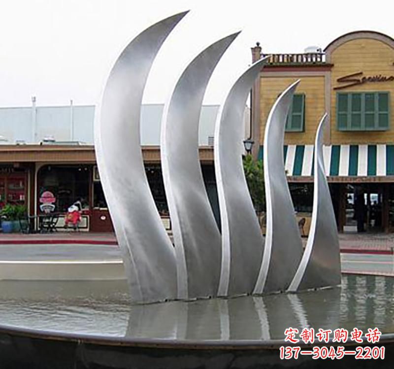 泰州不锈钢城市艺术翅膀雕塑羽翼展翔