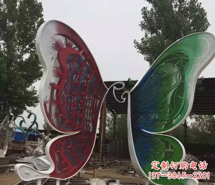 泰州不锈钢蝴蝶公园动物雕塑